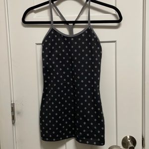 Lululemon polka dot Power Y tank
